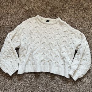Soft off-white sweater, size medium.